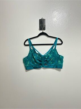 NWT Torrid Fanfare Teal Moody Butterflies Underwire Bralette Size 3 3X